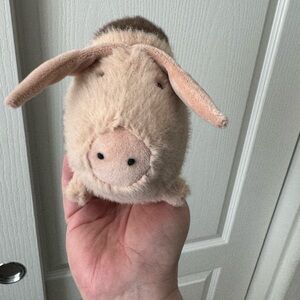 Jellycat Cream and Tan Plush Pig Toy